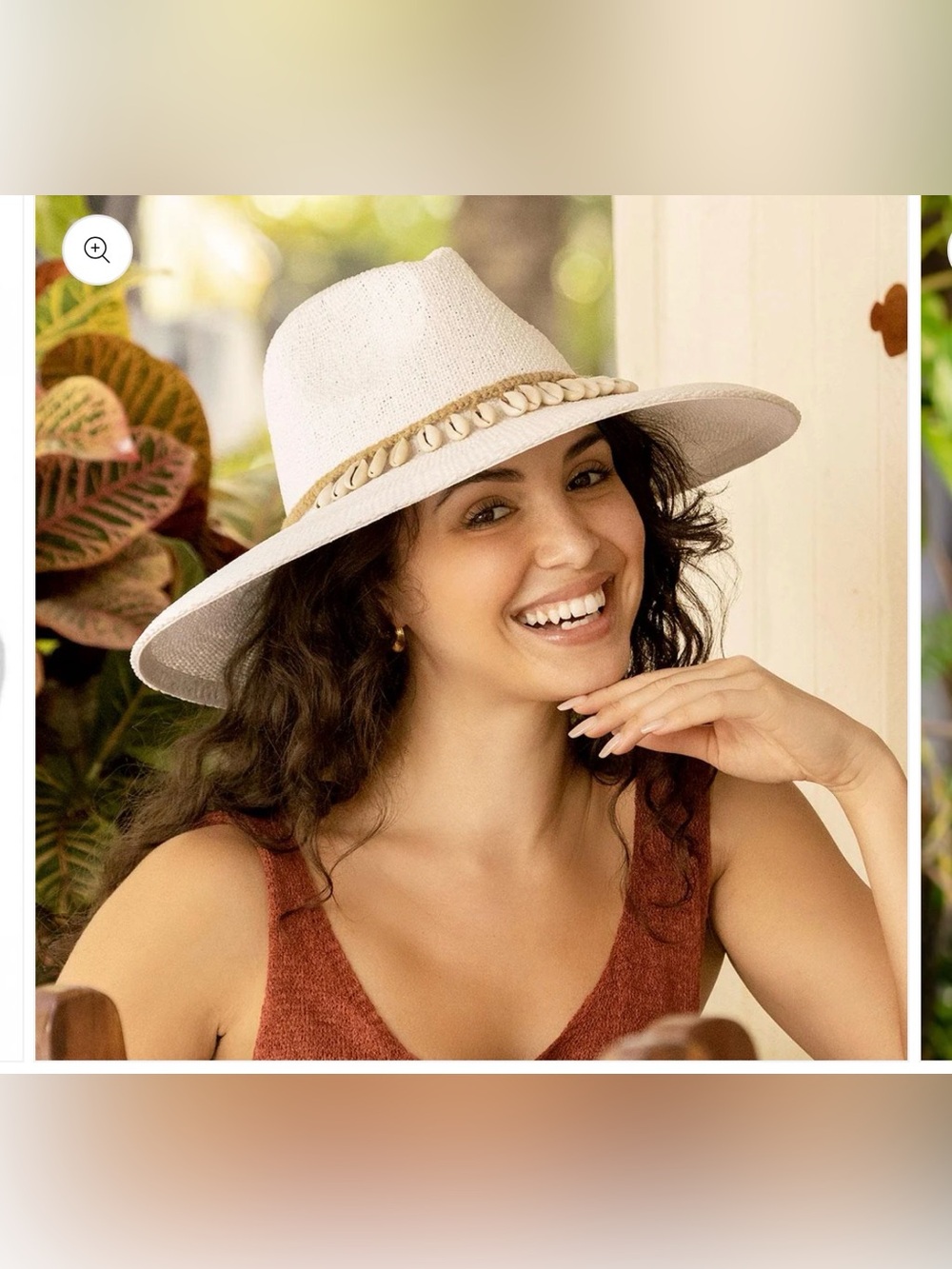 Nikki Beach Barbados Toyo Straw Fedora Hat, featuring a cowrie shell & jute band